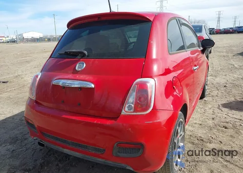 2012 Fiat 500 Sport z USA, uszkodzony, nr VIN 3C3CFFBR8CT347050